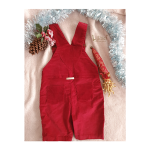 Christmas Red Corduroy Dungarees