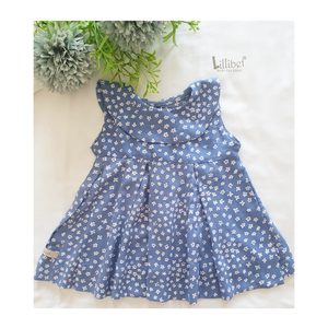 Floral Flutter Box Pleat Dress