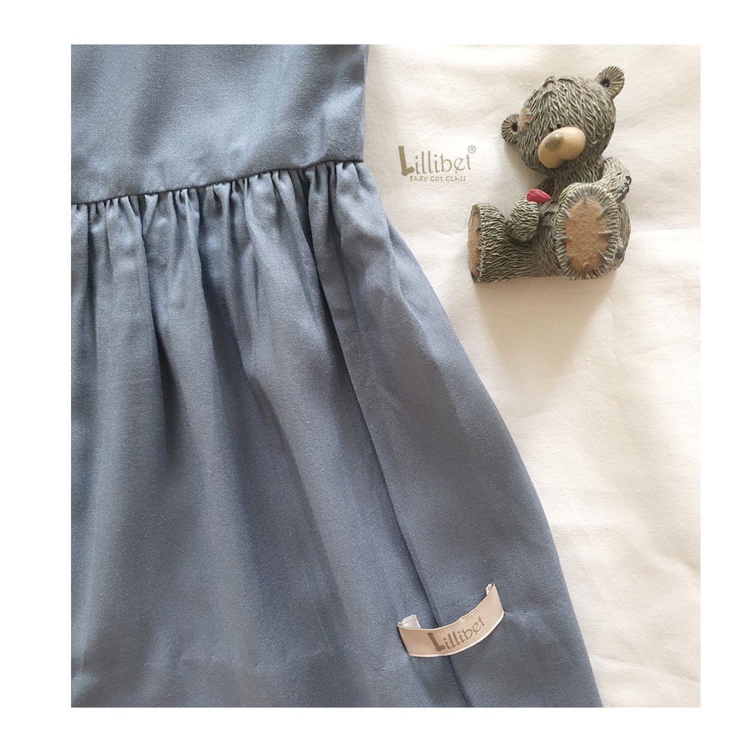 Blue Dusk Button-Through Dress