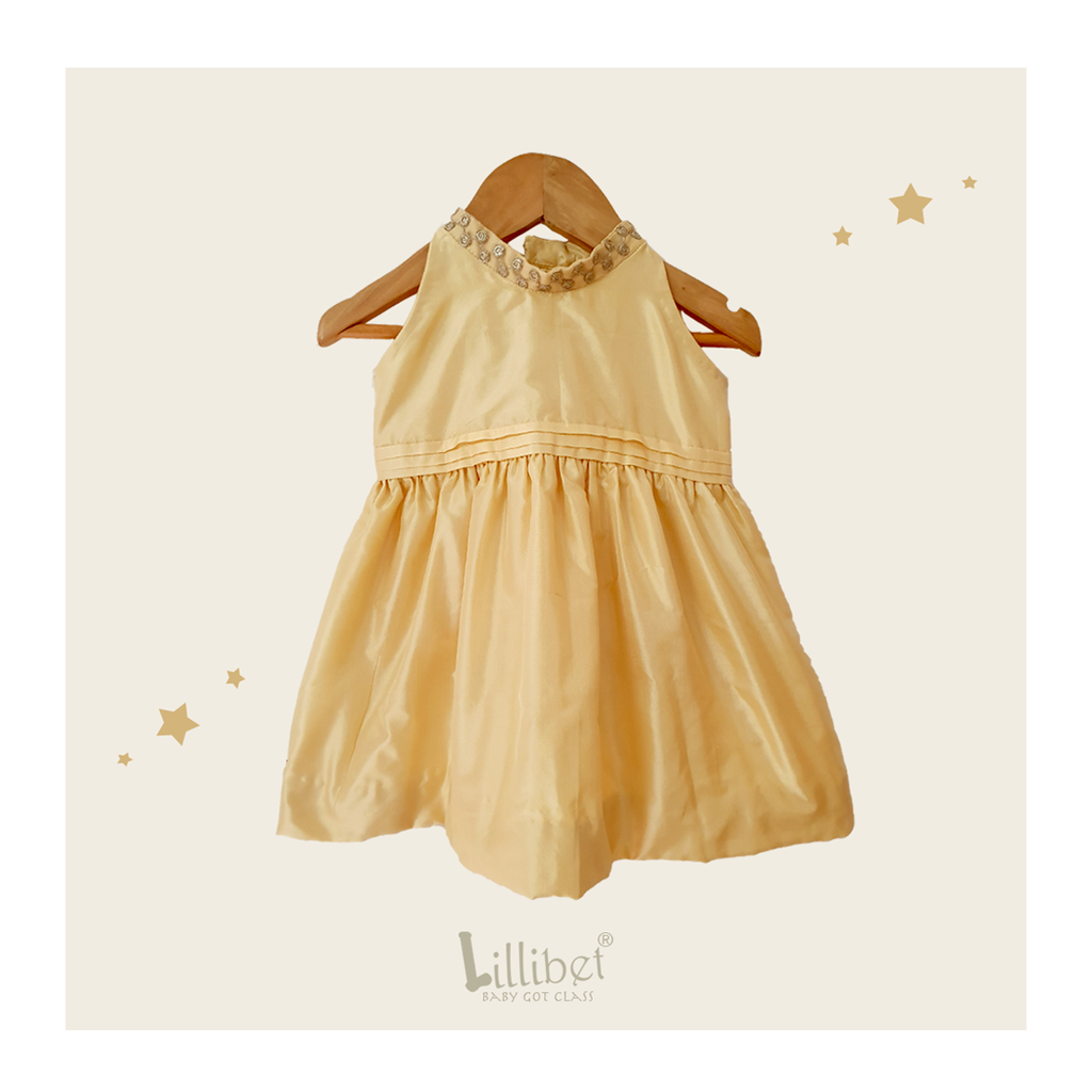 Buttercup Silk Halter Dress