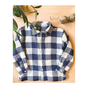 Navy Checkered Shirt