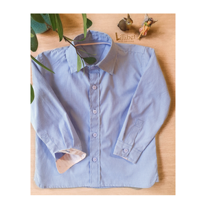 Periwinkle Blue Pinstripe Shirt