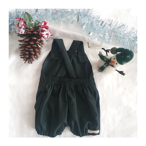 Emerald Tartan Romper