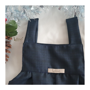 Sapphire Tartan Dungarees