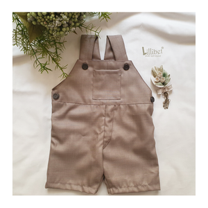 Tan Textured Dungarees