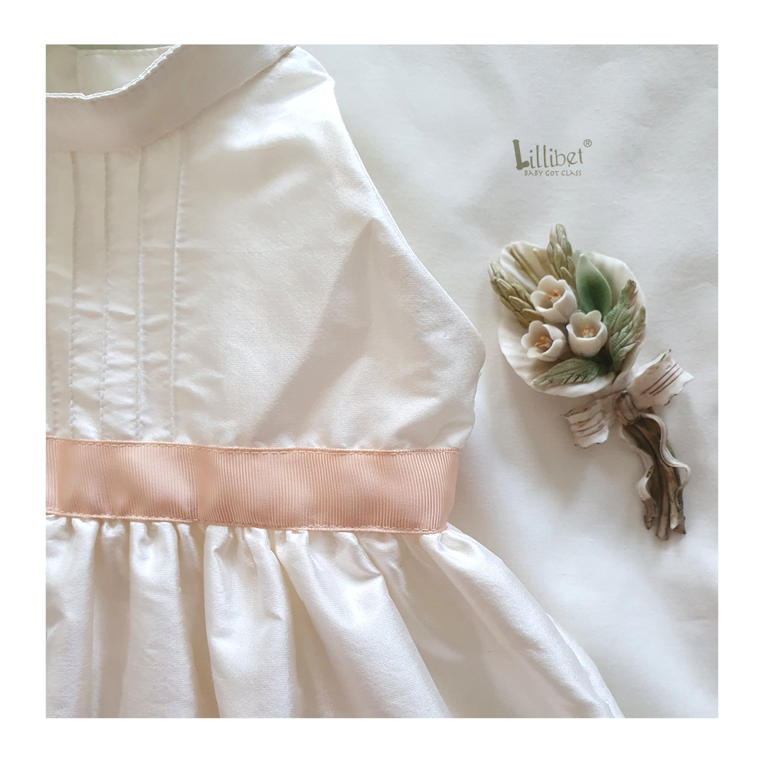 Peaches & Cream Silk Dress